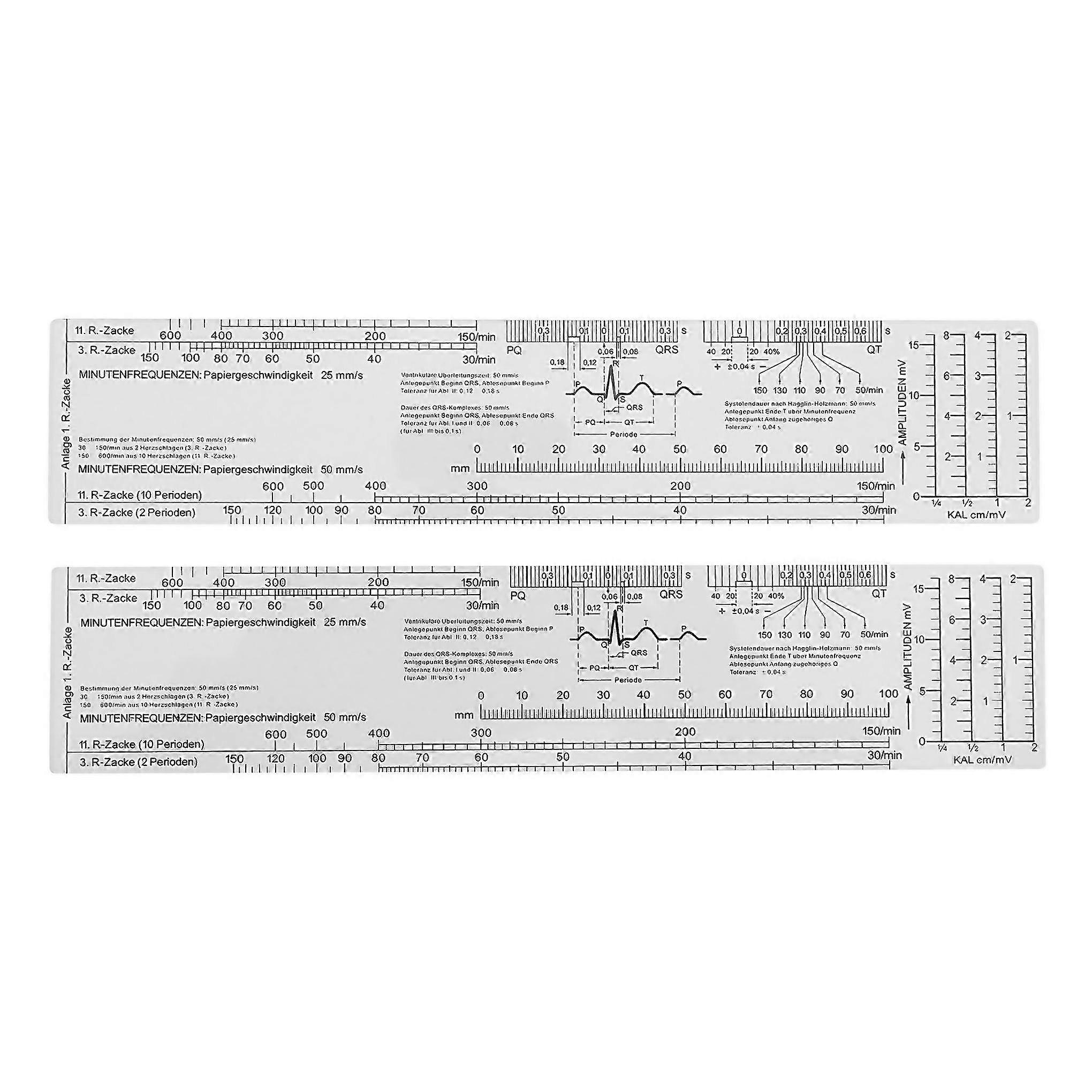 For essential ekg ruler pocketcard in english