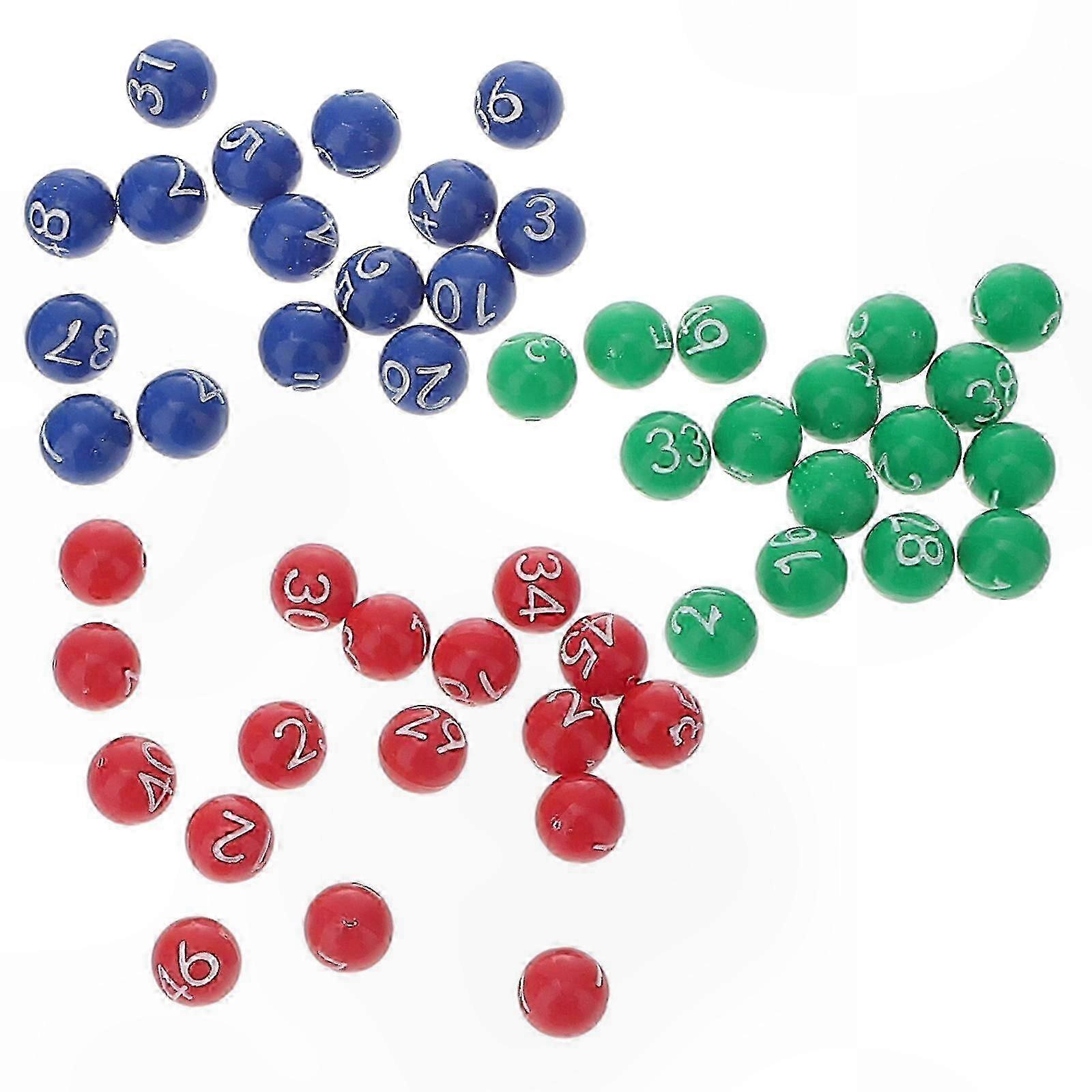 Numbered Bingo Balls Set - 49pcs Durable Plastic Game Pieces with Clear Numbering for Parties & Events
