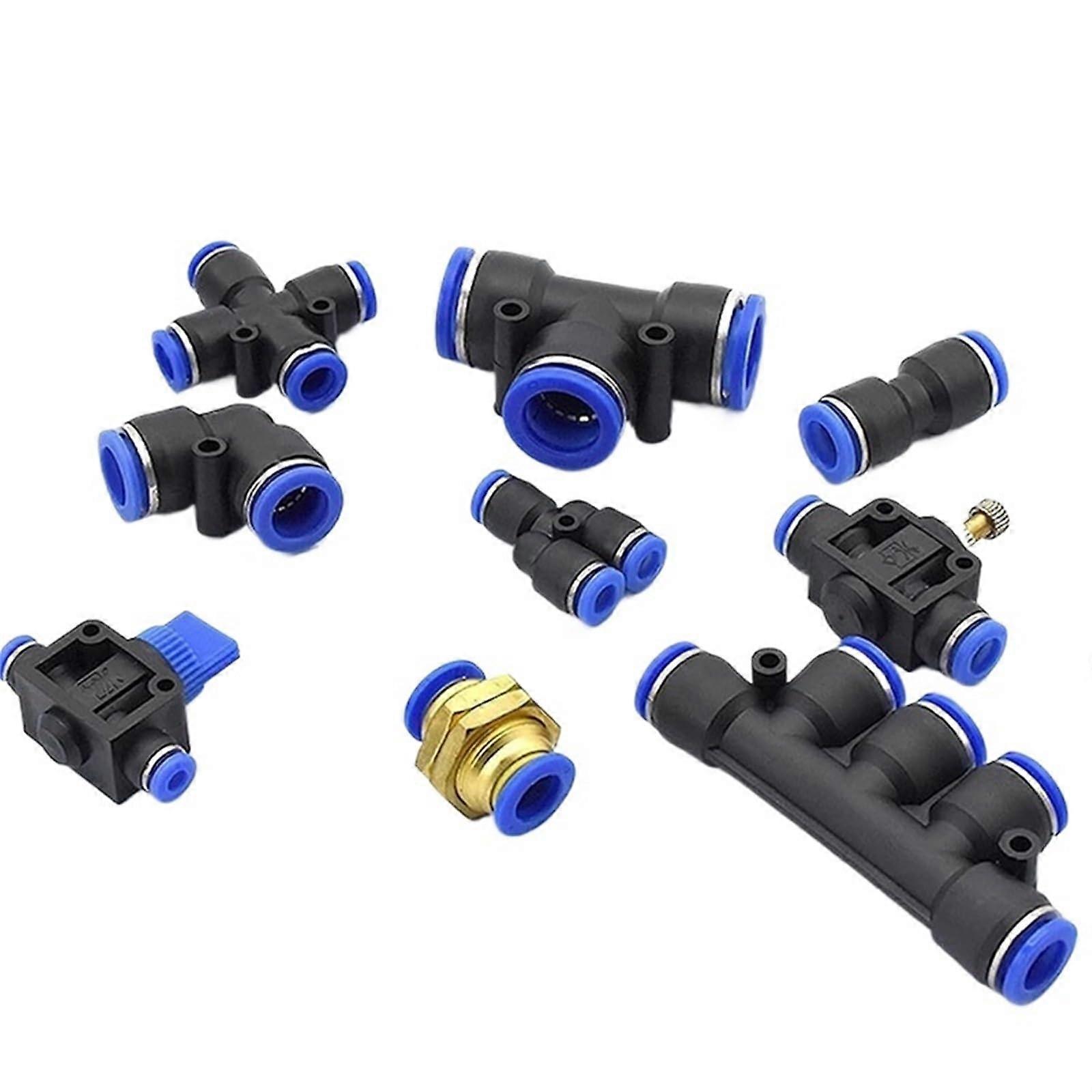 20/50 PCS PY PZA PM  PV PE SA PK Pneumatic Quick Release Fitting OD 4 6 8 10 12 MM Hose Air Pipe PushIn Connector (6mm Sa 20pcs)