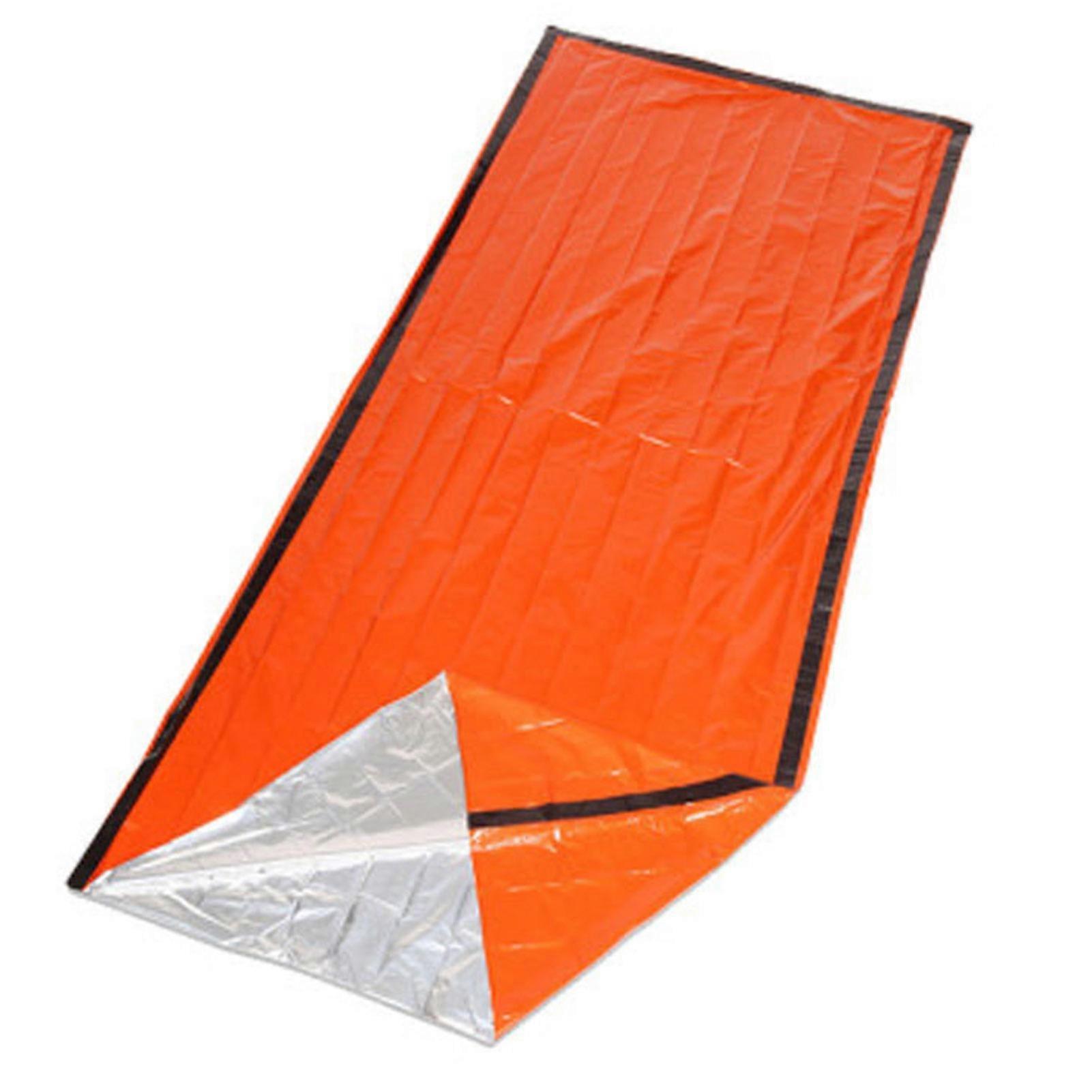 Emergency Sleeping Bag with Whistle Warm Keeping Rain-Proof Survival Blanket