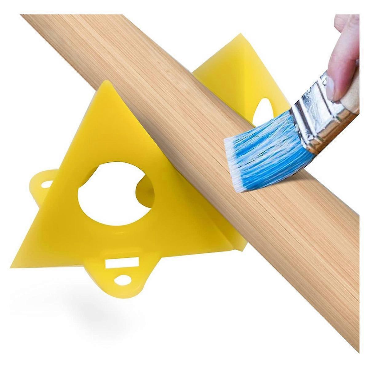 60PCS Mini Paint Stands Triangle Paint Pads Pyramid Stand