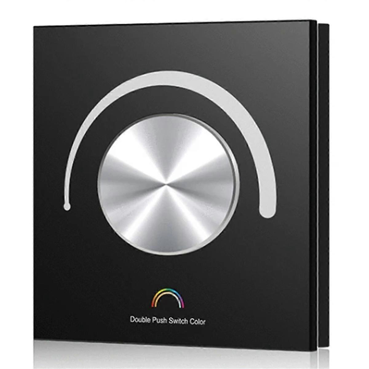 Rotary Glass Panel Constant Voltage LED Controller Black