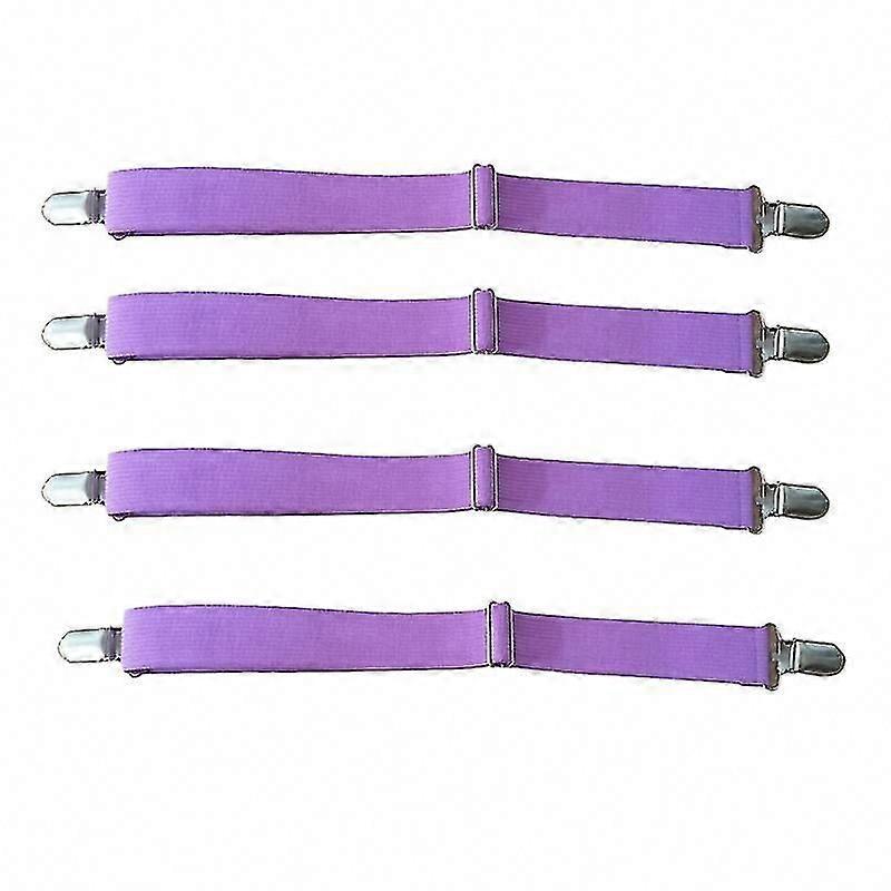 4pcs Bed Sheet Gripper Clips for Secure Fit - No More Slipping Sheets