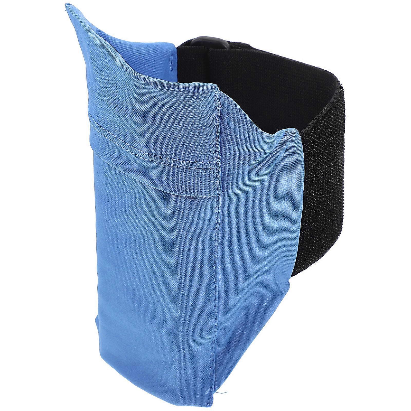Adjustable Shockproof Phone Leg Bag with Non Slip Strap for Outdoor Activities, Breathable Running Pouch for Essentials, Fits Most Phones, Sky Blue
