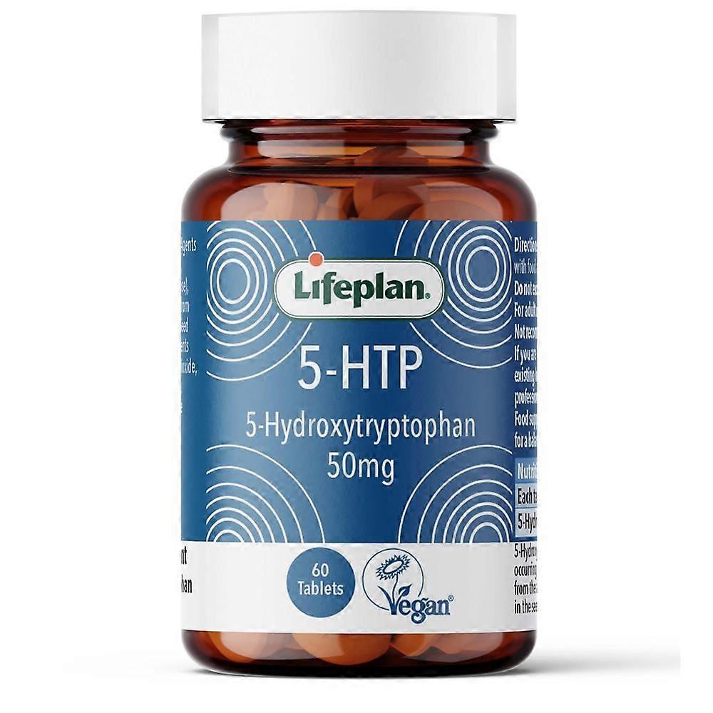 Lifeplan 5HTP 50mg 60 Tablets - 2 Pack