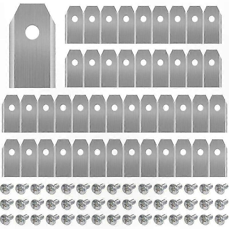 Titanium Replacement Blades 45mm with Screws for Robotic Lawn Mowers, Compatible with Multiple Models