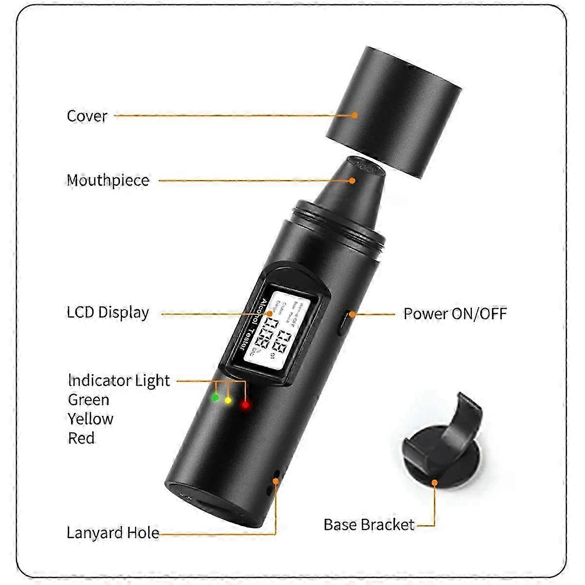 Accurate Professional Electronic Breathalyzer Alcohol Test Tools A
