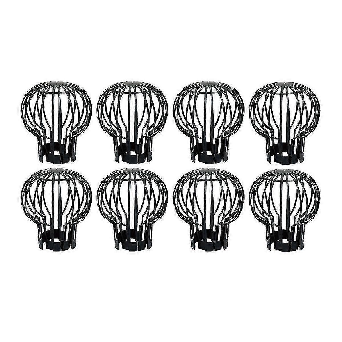 8pcs Plastic Gutter Guards, Downpipe Leaf Guard, Downspout Filter, Drain Pipe Debris Dirt Protector