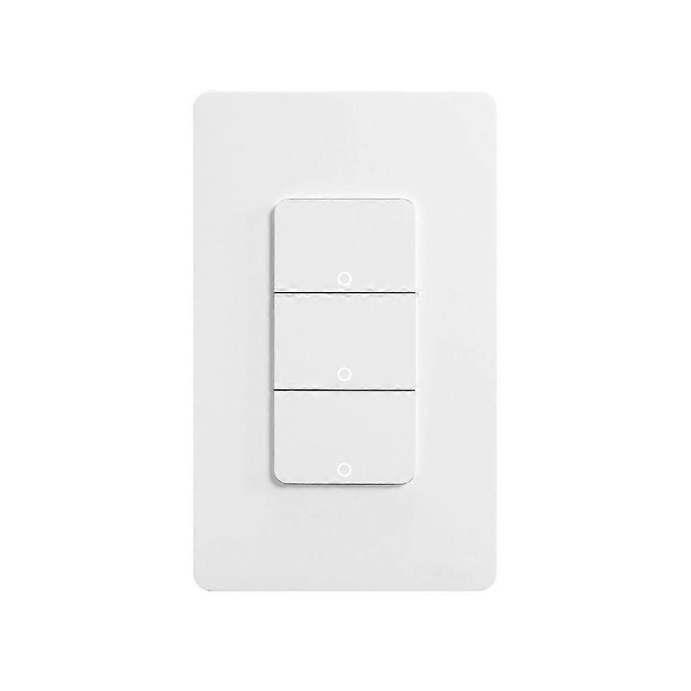 Matter WiFi Smart Light Switch 3-Gang US Push Button Wall Switch