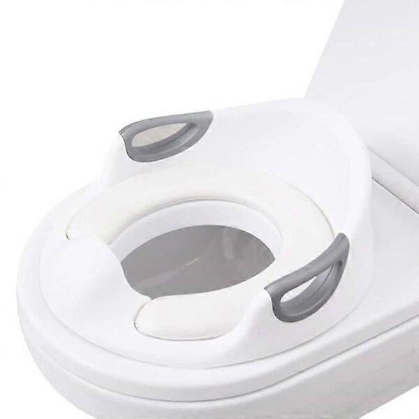 Children's toilet seat with PU cushion to prevent splashing, ergonomic design