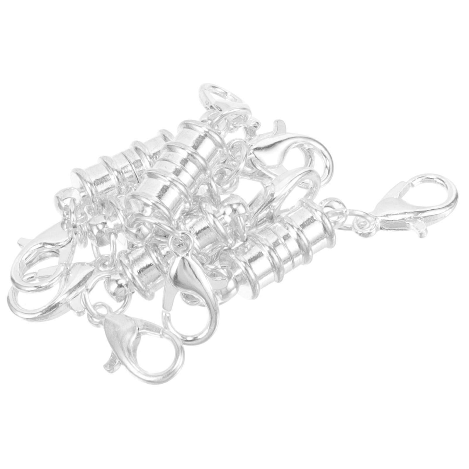 Jewelry Clasps Bracelet Components Diy Handmade Projects Striped Pattern Copper 5Pcs