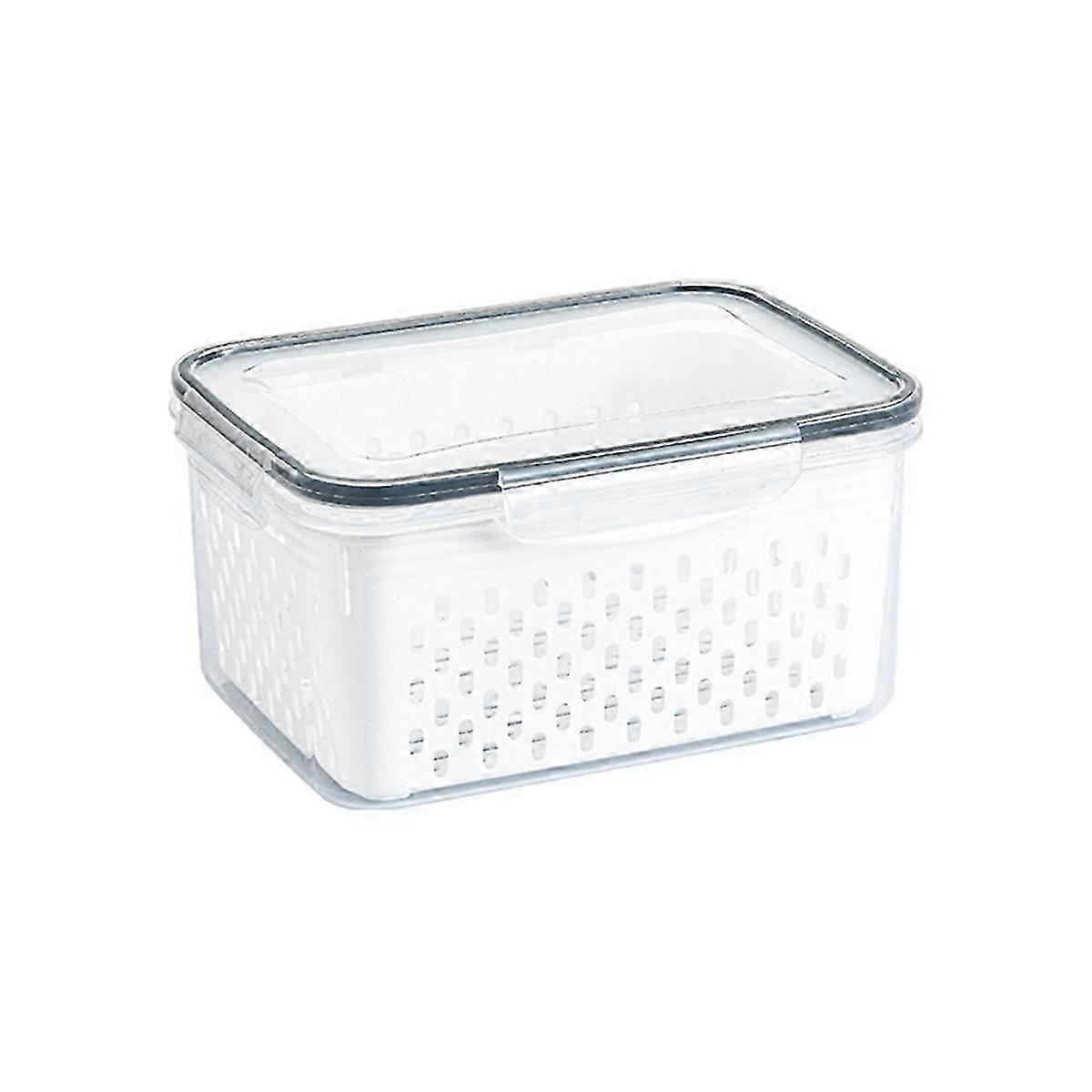 Fridge Organizer Vegetable Fruit Boxes Drain Basket,Medium