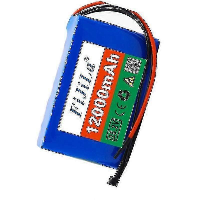 6S2P 24v 12.0ah 18650 锂离子电池组 25.2v 12000mah 电动自行车轻便摩托车,带 BMS + 充电器