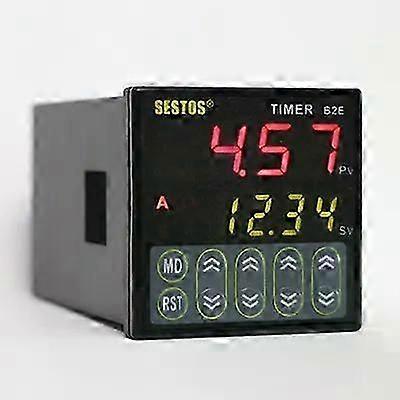 B2E-2R-220 Timer elettronico con display digitale a doppio periodo