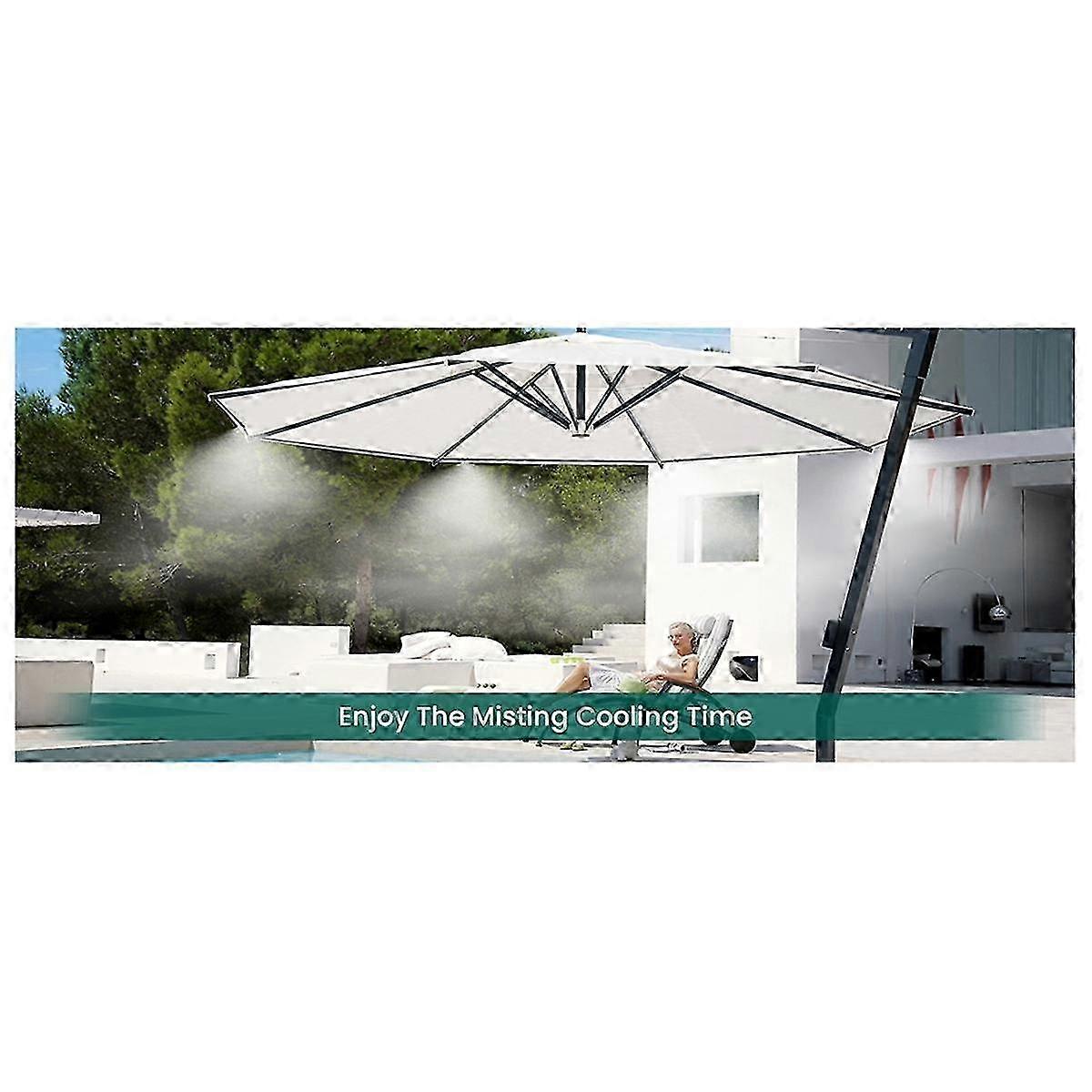 Improved Low Pressure Mist System for Garden Watering with Villa Courtyard Cooler - 6M Tap Hose Set