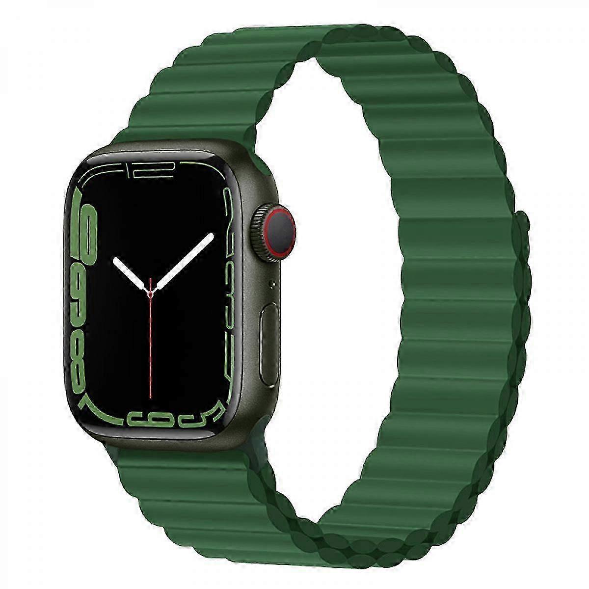 Silicone Magnetic Watch Bands for Apple Watch 38/40/41mm Adjustable with Strong Magnetic Closure for iWatch Series 8 7 6 5 SE 4 3 2 1