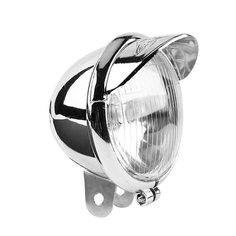 Para farol de motocicleta cromado 12V farol de neblina lente ABS 4/3/4 polegadas carcaça