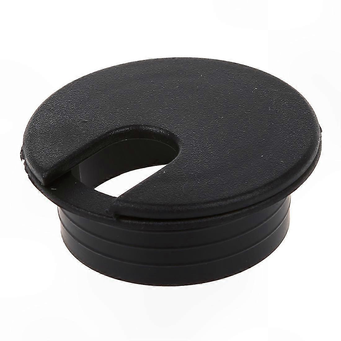 10 Pack 35mm Black Cable Grommets for Desk or Table Wire Management Solutions