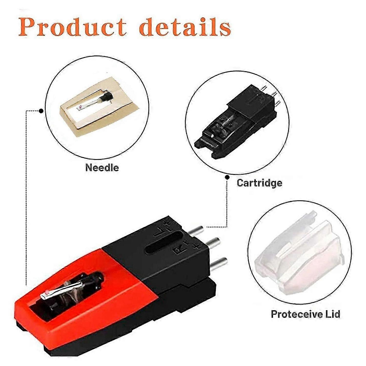 New 5-pack Diamond Record Needle Replacement