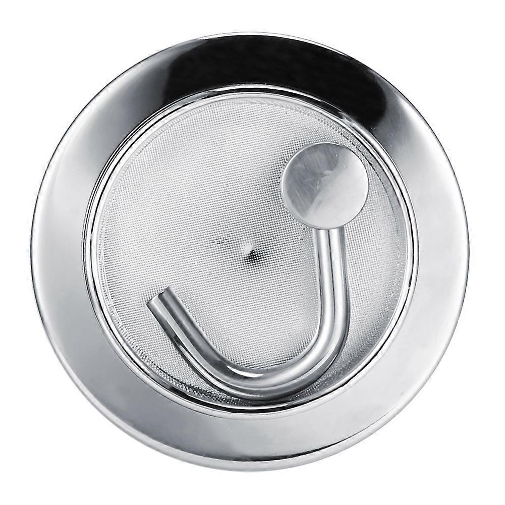 Rotating Single Hook Wall Mount Hanger Stainless Steel 8cm Diameter