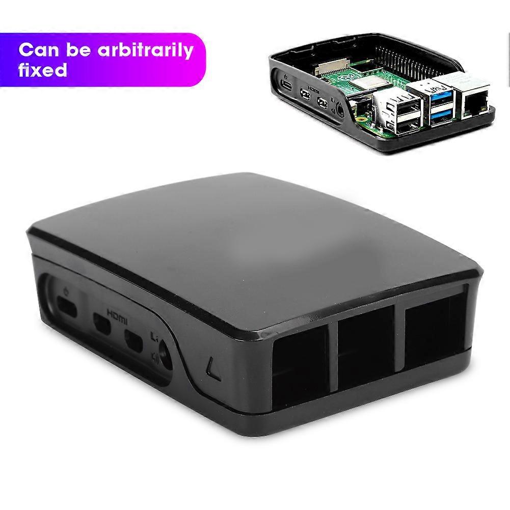Black and White ABS Protective Case Enclosure for Pi 4B