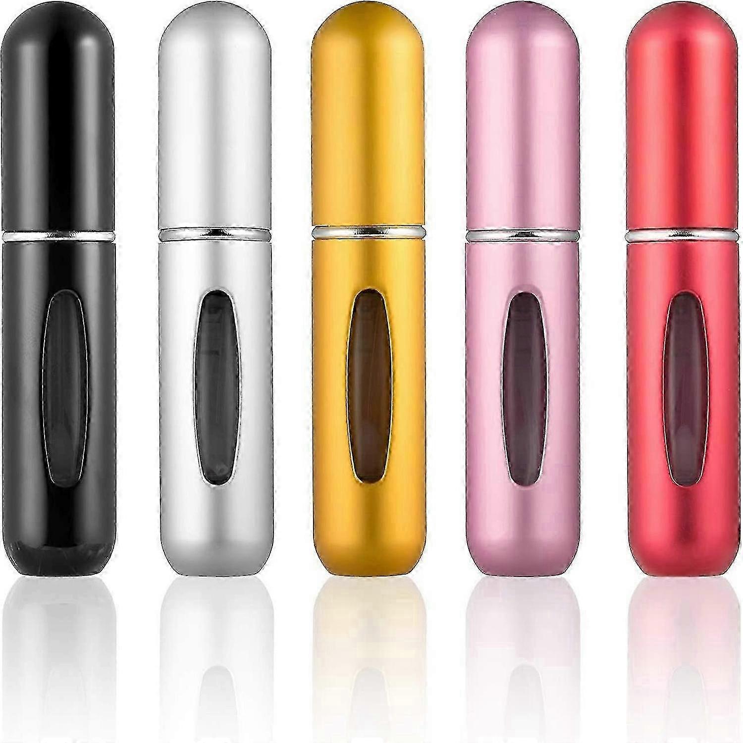 5 Pieces Mini Perfume Bottles,5ml Portable Travel Atomizer Spray Perfume Bottle Refillable