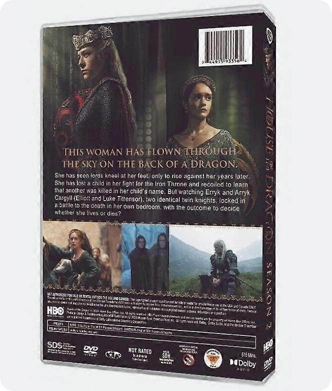 House of the Dragon: Temporada 2, DVD com 4 discos, versão em inglês, Box Set