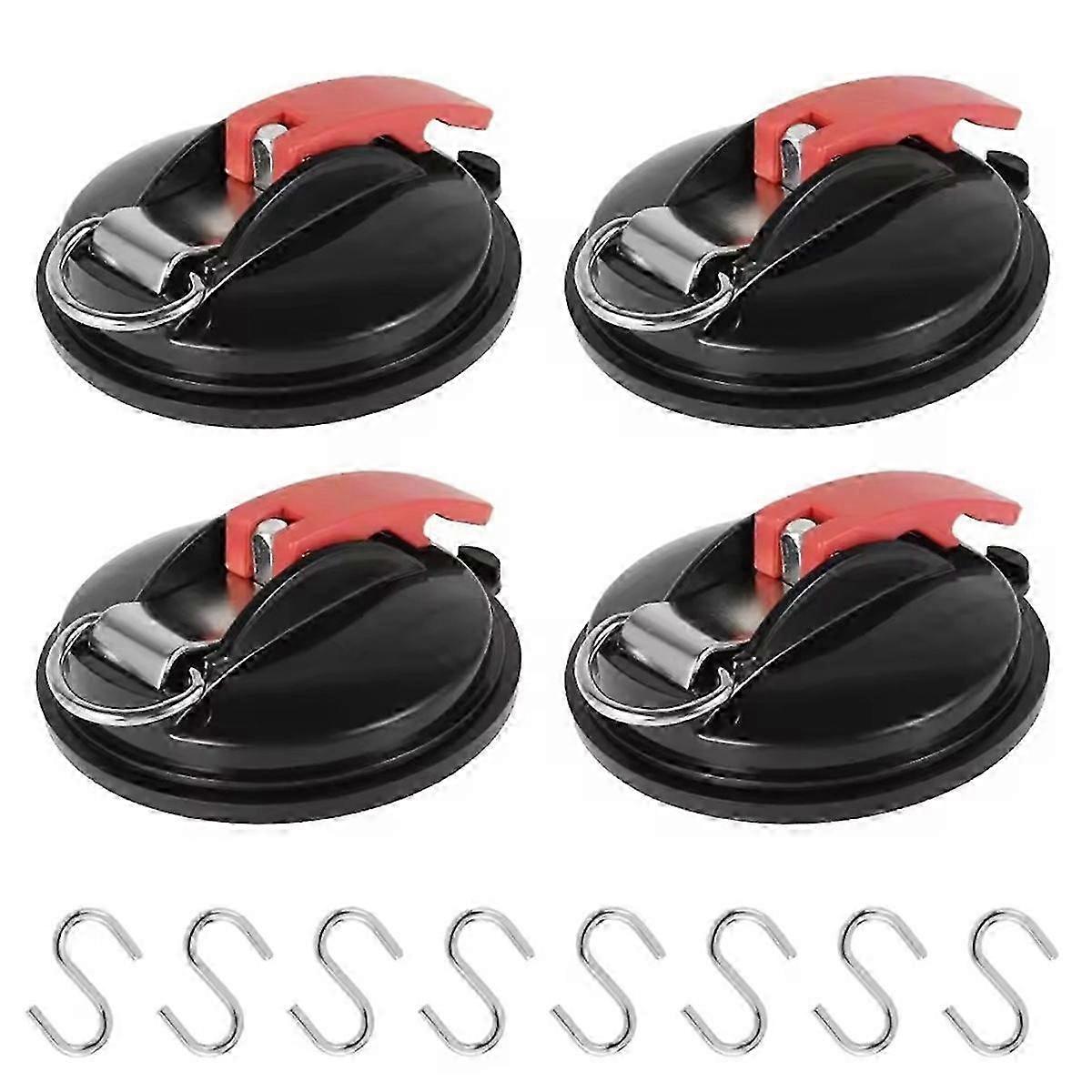 Heavy-duty suction cup anchor for car with fixed hook