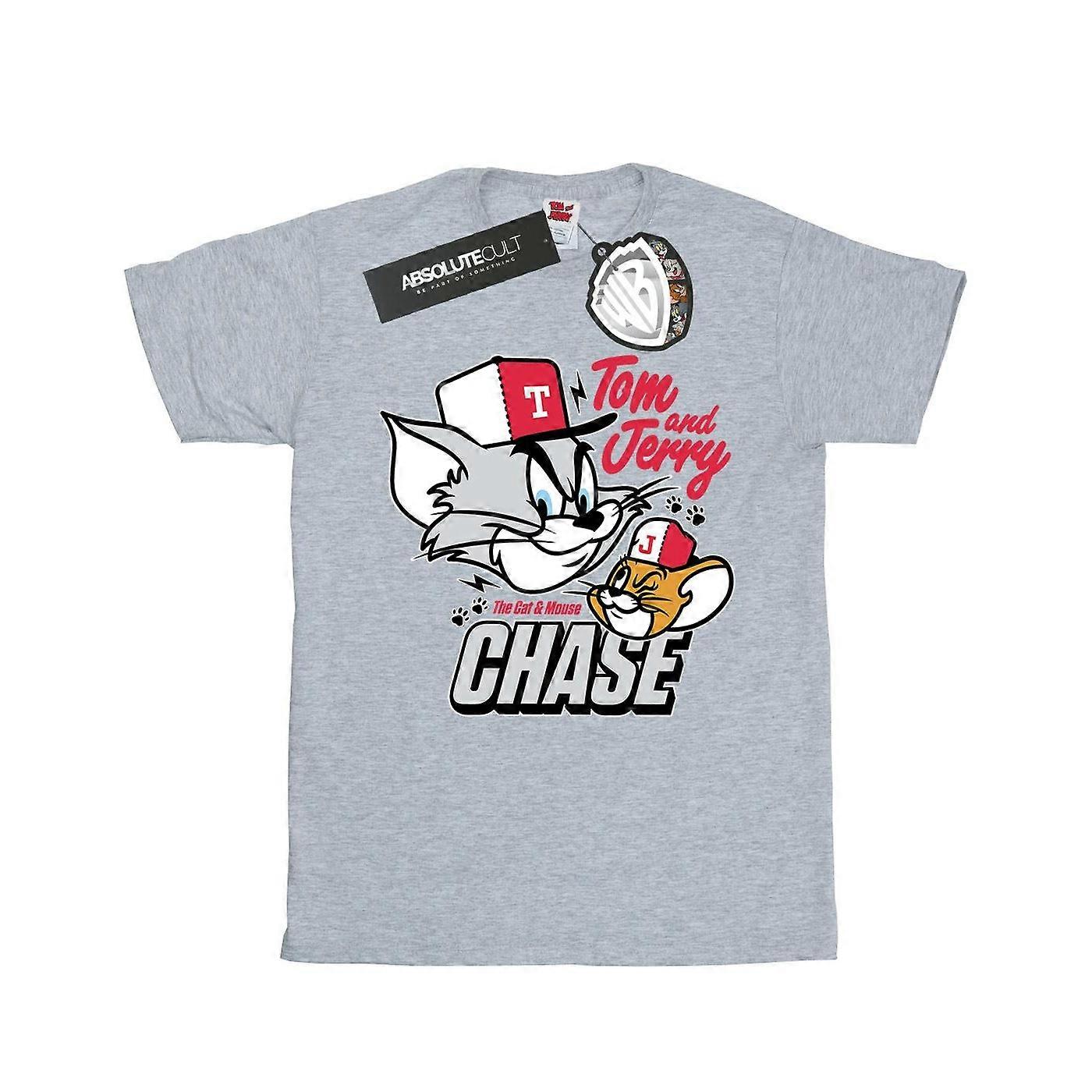 Tom And Jerry Dámské/Dámské tričko Cat & Mouse Chase Bavlněný přítel