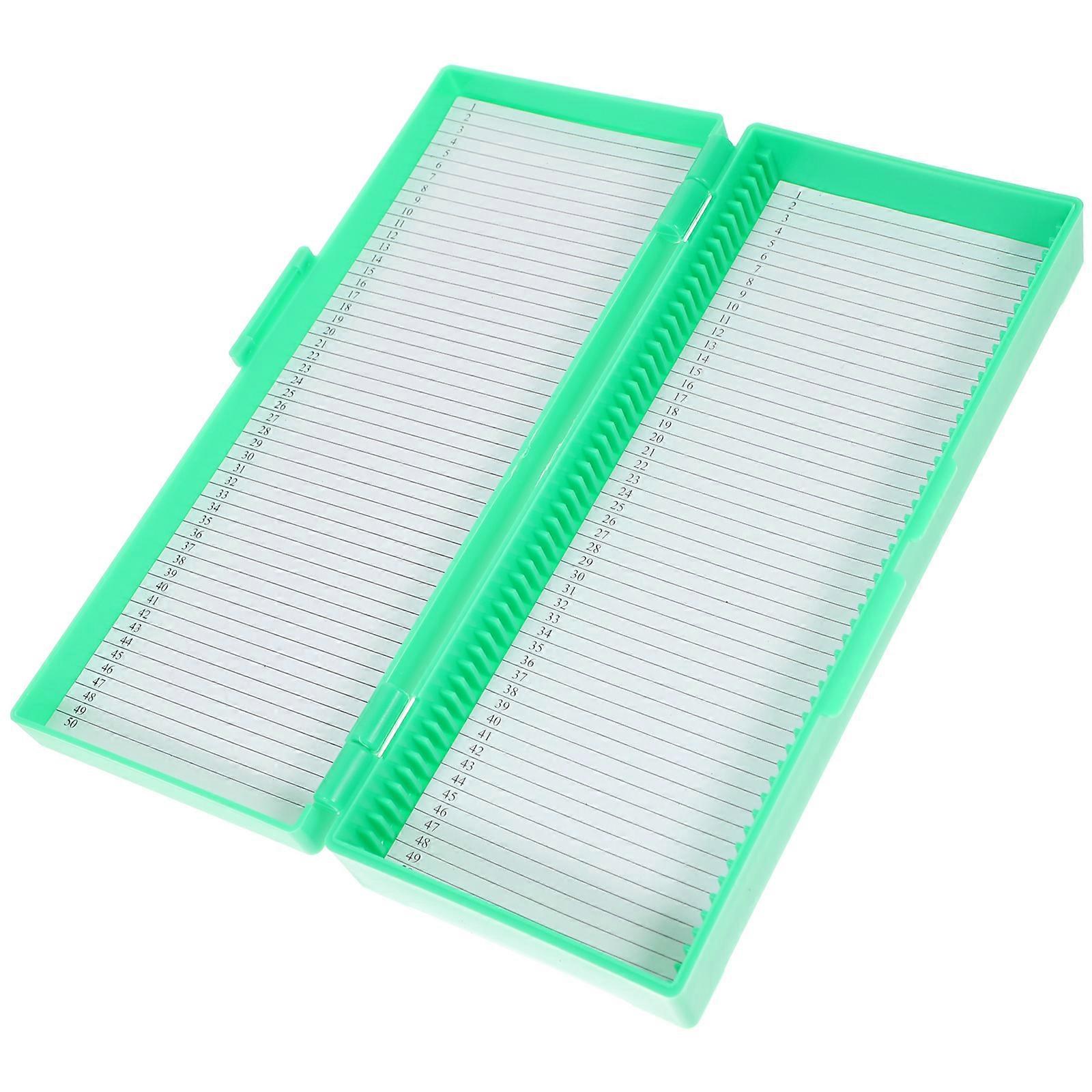 Microscope Slide Storage Box for Storage 5Pcs Slide Organizer