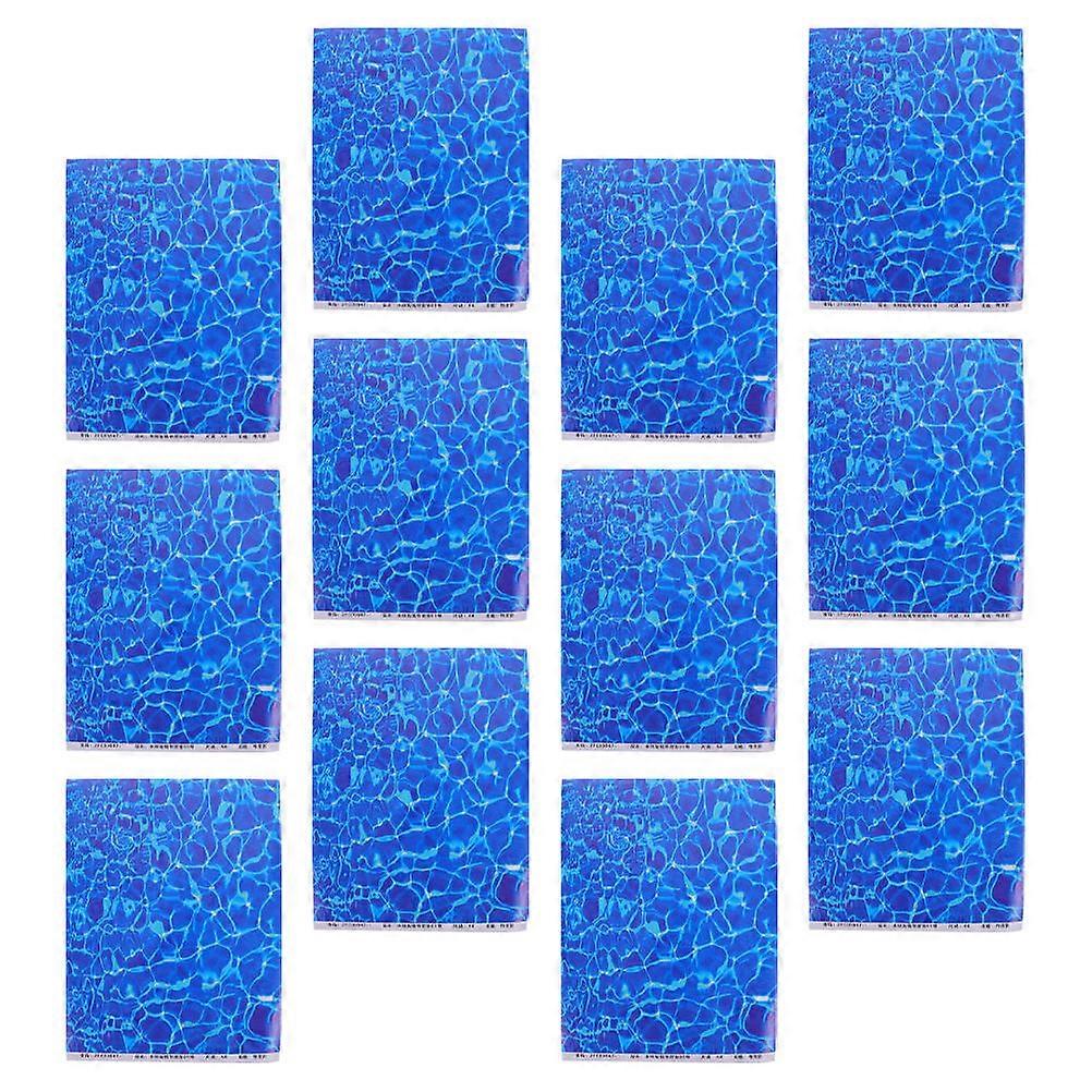 Water Ripple Stream Effect Panel Models Classroom Office Blue Pvc Diy Crafts 12Pcs