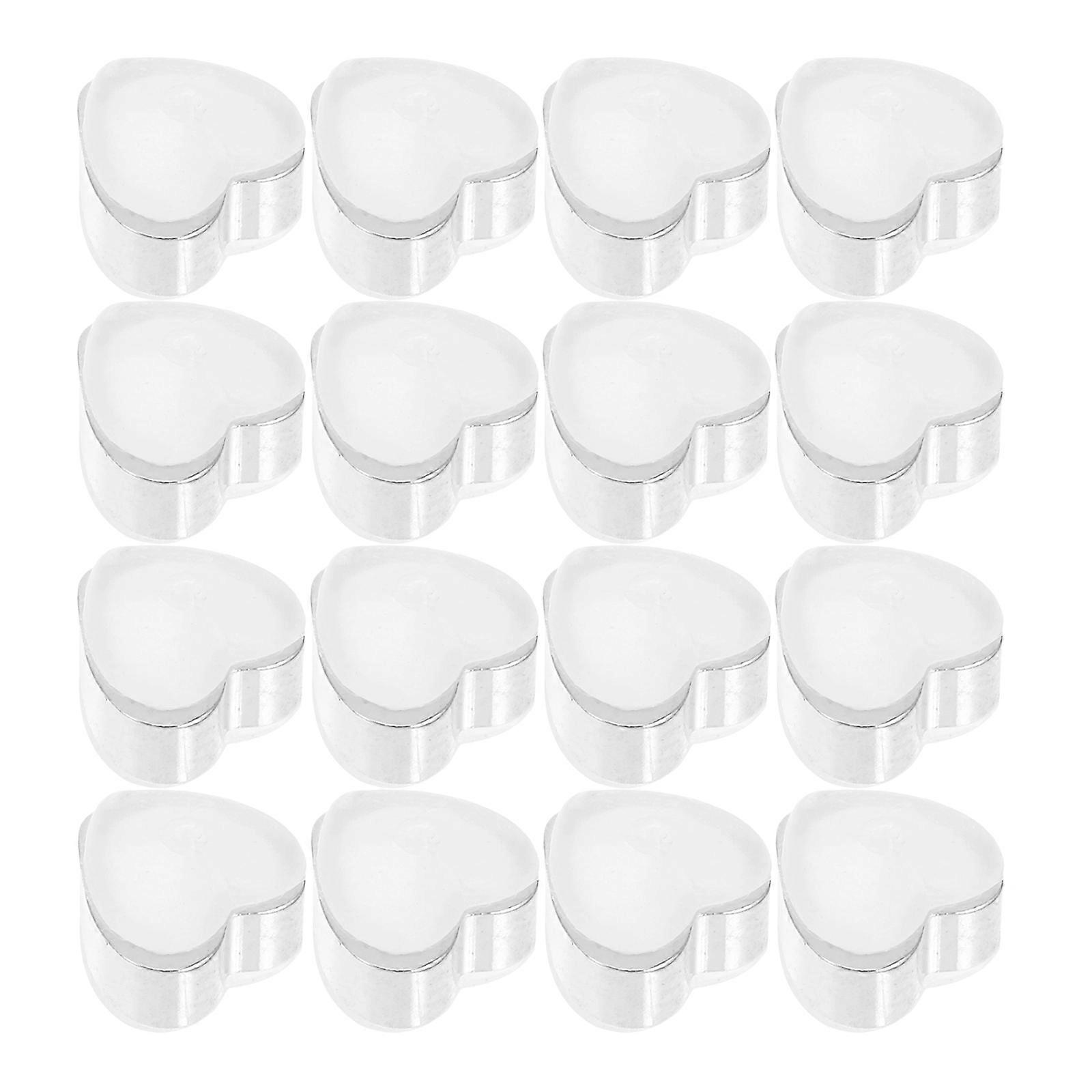 Heart Shaped Silicone Earring Backs for Pierced Earrings Secure 20Pcs Set