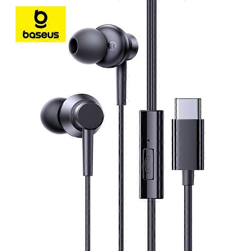 Baseus Encok CZ11/HZ11 Wired Earphones Type-C/3.5mm Jack Wired Headphones With Mic 120��Angle For Laptop Computer Tablet Phone