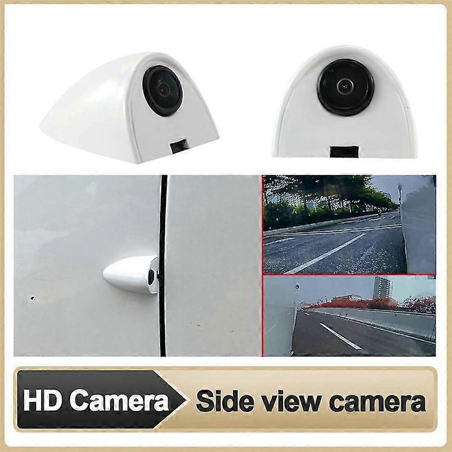 Car Sticker Installation Side View Camera White