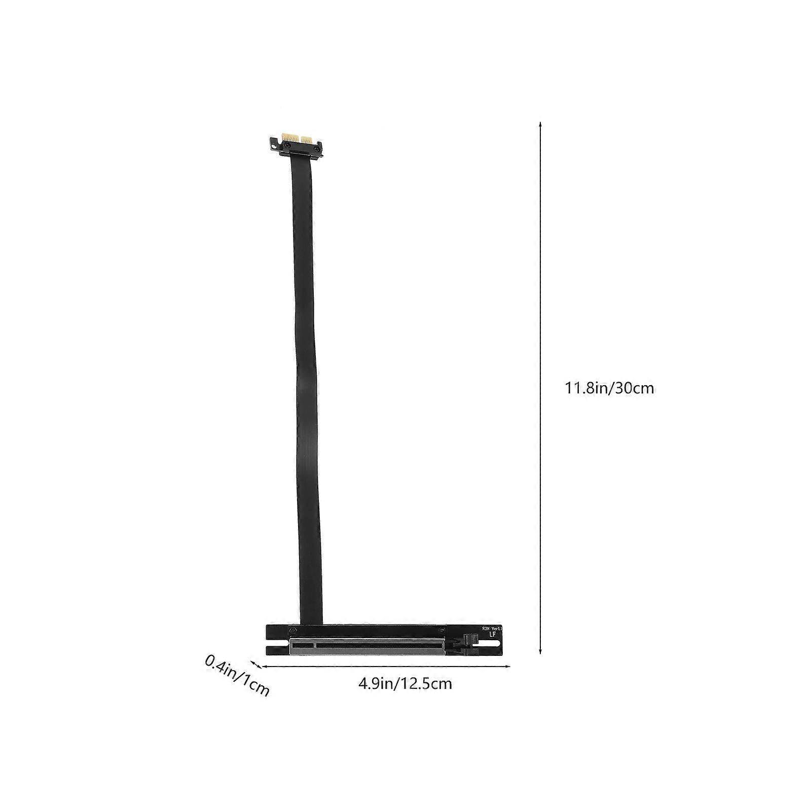Graphics Card Extension Pci-E Cable 1Pcs for Network Card Connection Black Copper Stable Transmission