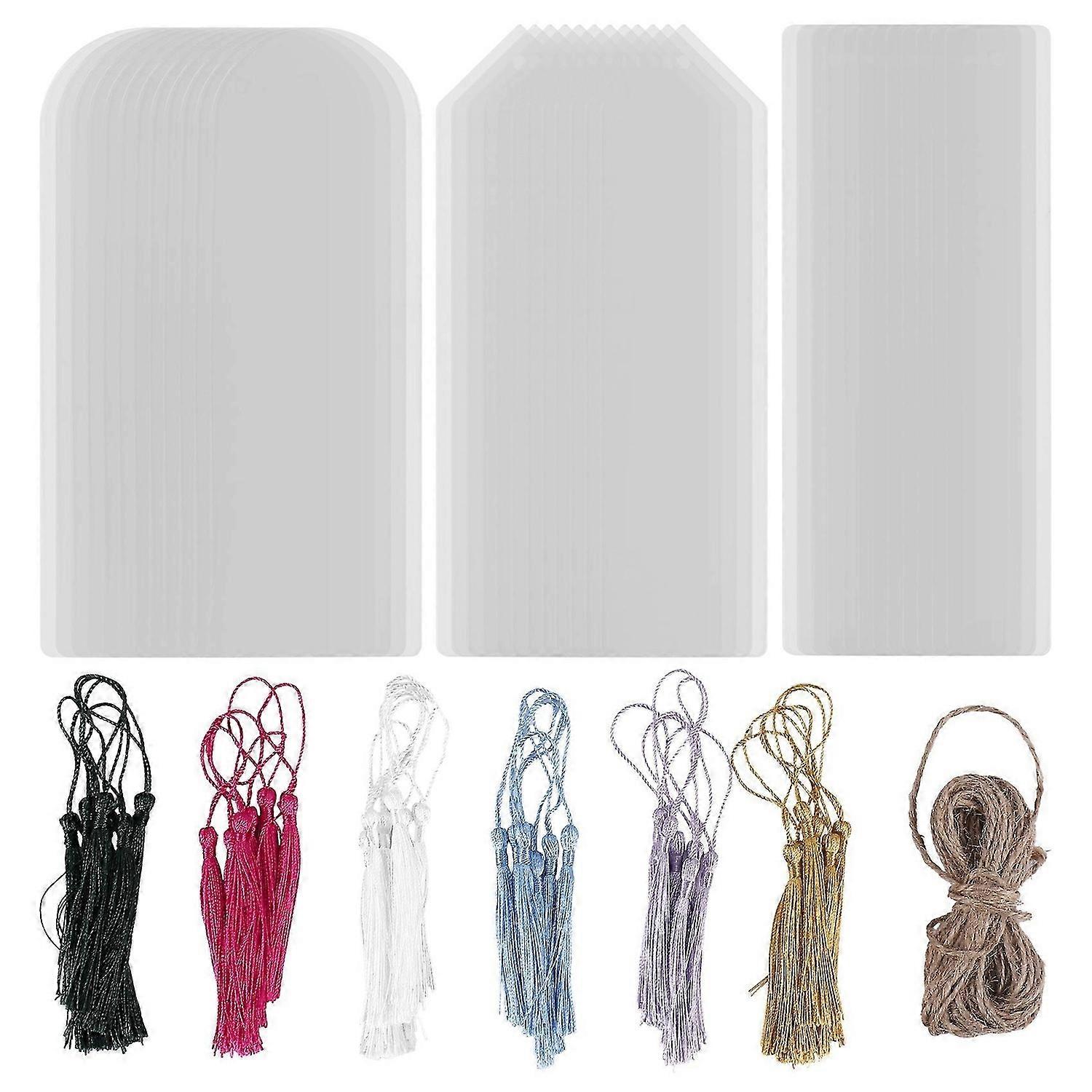73Pcs Acrylic Bookmarks Blanks,Sublimation Acrylic Book Markers, DIY Crafts Projects Sublimation Acc