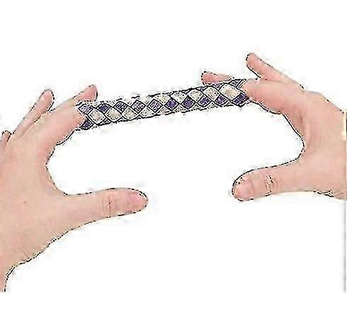 12 Pcs Classic Finger Traps Chinese Finger Trap Bamboo Chinese Bamboo Toys Birds Foraging Toy Assorted Colors Pet Bird Chew Toy Random Color
