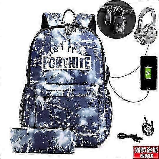 roblox game peripheral backpack men's backpack USB charging computer bag large capacity