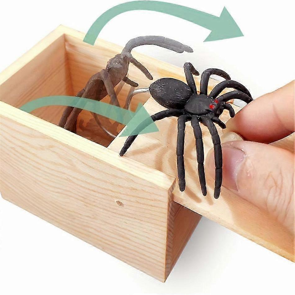 Grappige houten grappendoos als kerstcadeau en als grap