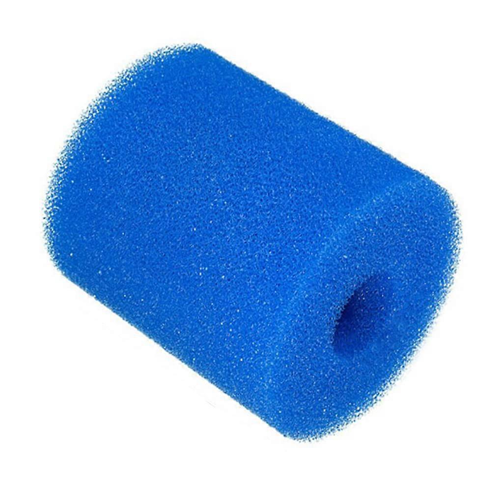 Washable Reusable Swimming Pool Filtering Foam Sponge Replacement Part For Pool Filter Blue 10.2x9.3x3 cm