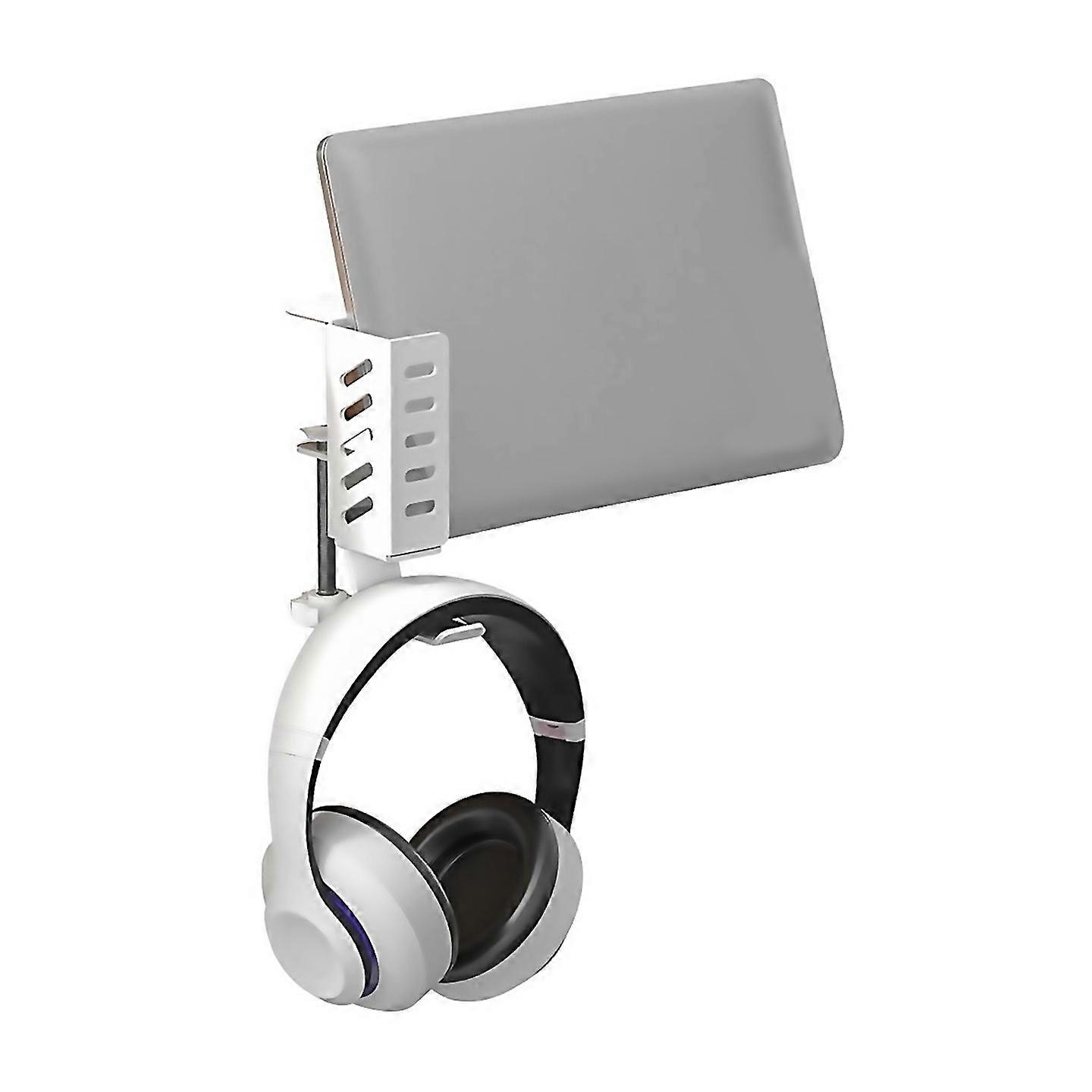 For Desktop Computer Tablet Universal Storage Rack No Drilling White