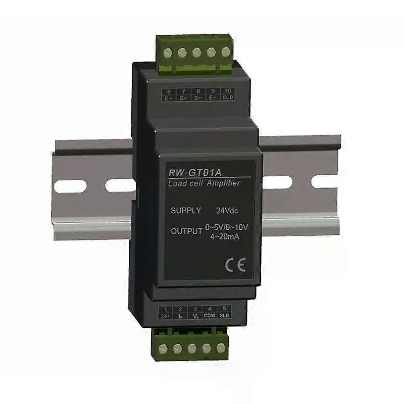 DIN Rail 2mV/V Input Load Cell Amplifier Module Strain Gauge Weight Sensor Signal Conditioner 4-20mA 0-5V 0-10V Output
