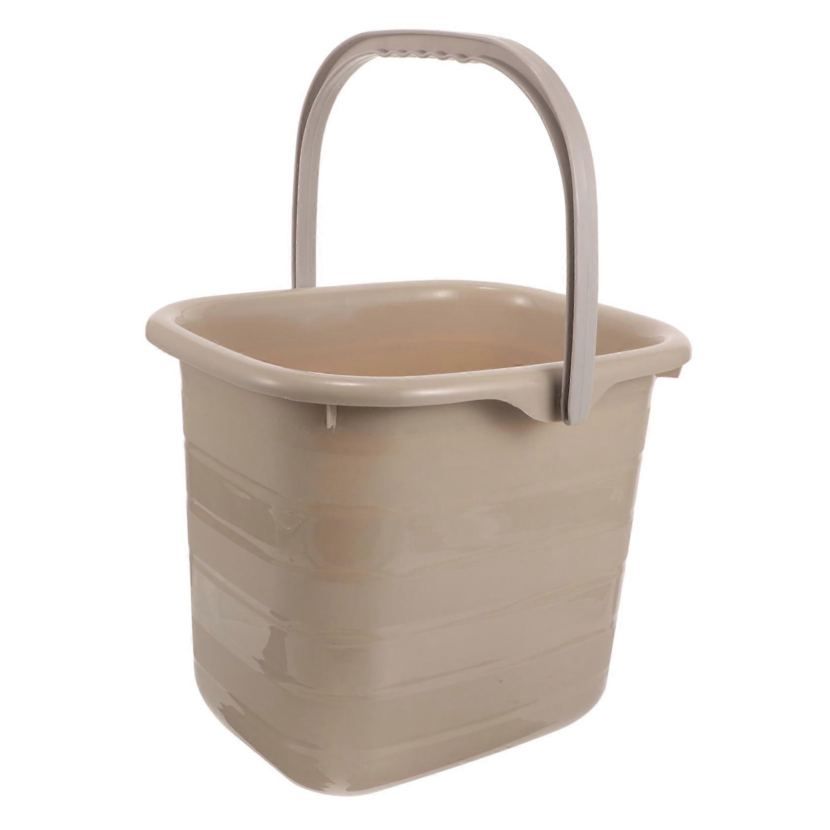 Plastic Bucket Handle Multipurpose Water Bucket For Cleaning And Laundry Portable Foot Soak Bowl