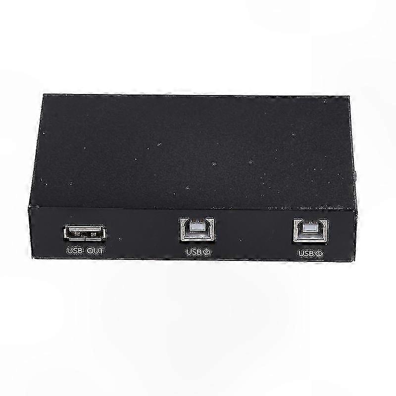 2-Port USB 2.0 Printer Sharing Adapter for PC, Scanner and Printer Compatibility