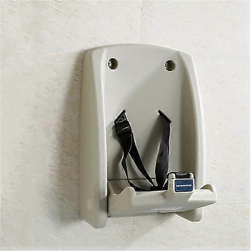 WallMounted Baby Changing Station Foldable And Adjustable Safety Seat With Strap For Home Bathrooms And Public Spaces