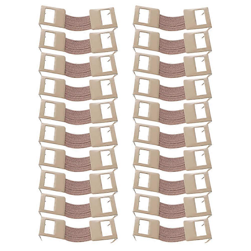 Bandage Clamp Elastic Bandage Clamp for Fixing 80Pcs Light Brown