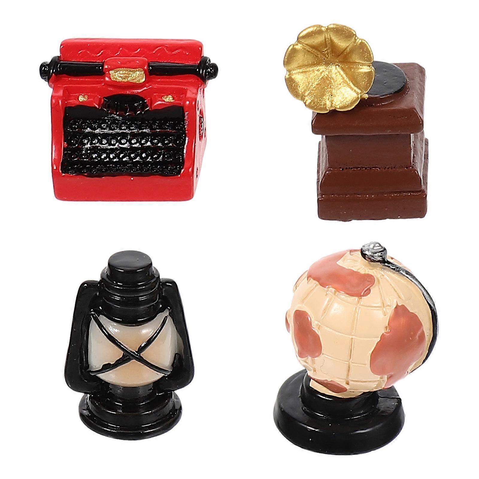 Miniature Decor Realistic Shape Tiny House Accessory Ideal For Gift Giving And Crafts 16 Pcs Decorative Models