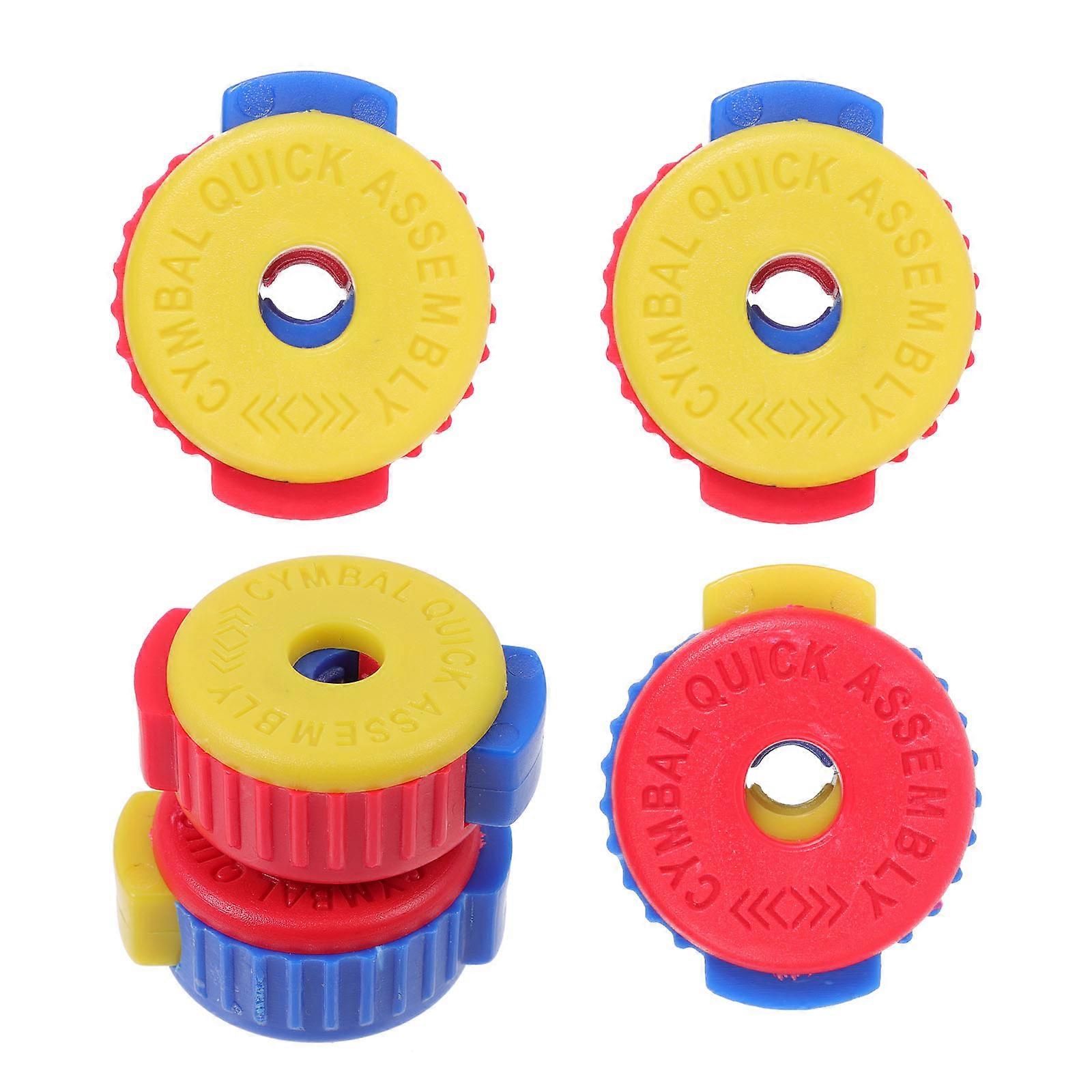 Drum Fixing Nuts Plastic Caps for Cymbals Drum Kit Replacement 10Pcs