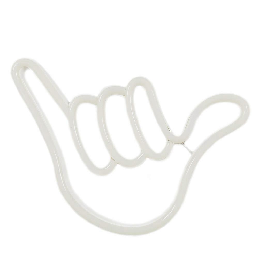 LED Lamp Neon Hand Design Light for Decoration 2Pcs White