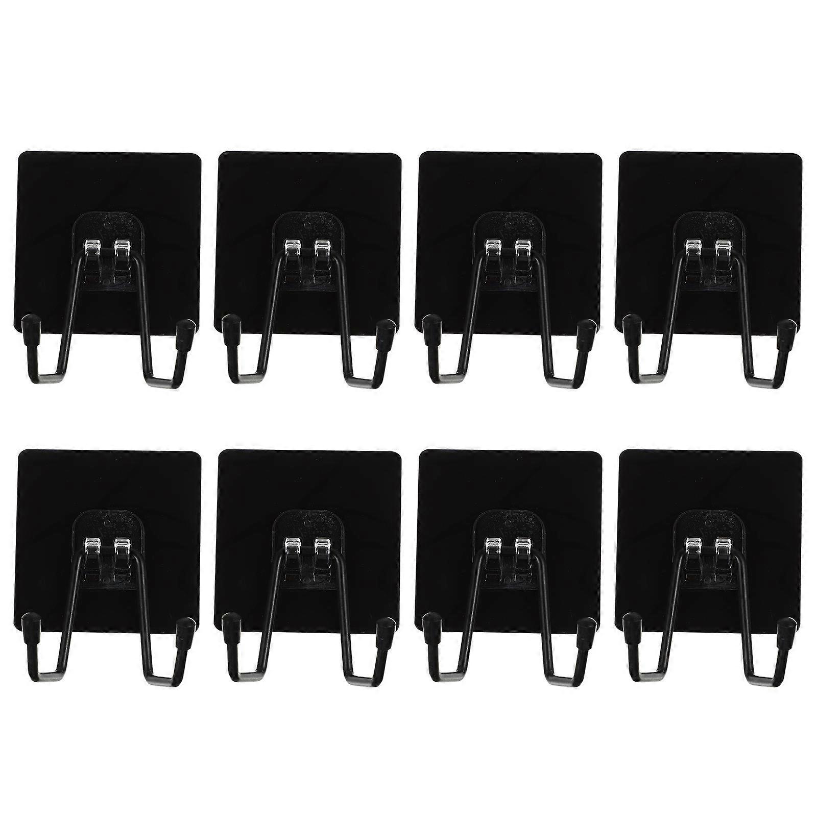 Hooks for Hanging Wall Hooks Heavy Duty 32Pcs Black Self Adhesive